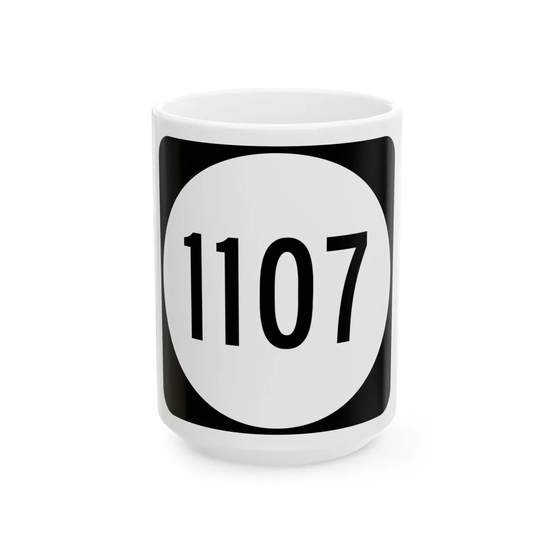 PR tertiary 1107 (Puerto Rico) (Road Sign) White Coffee Mug 15oz - Go Mug Yourself
