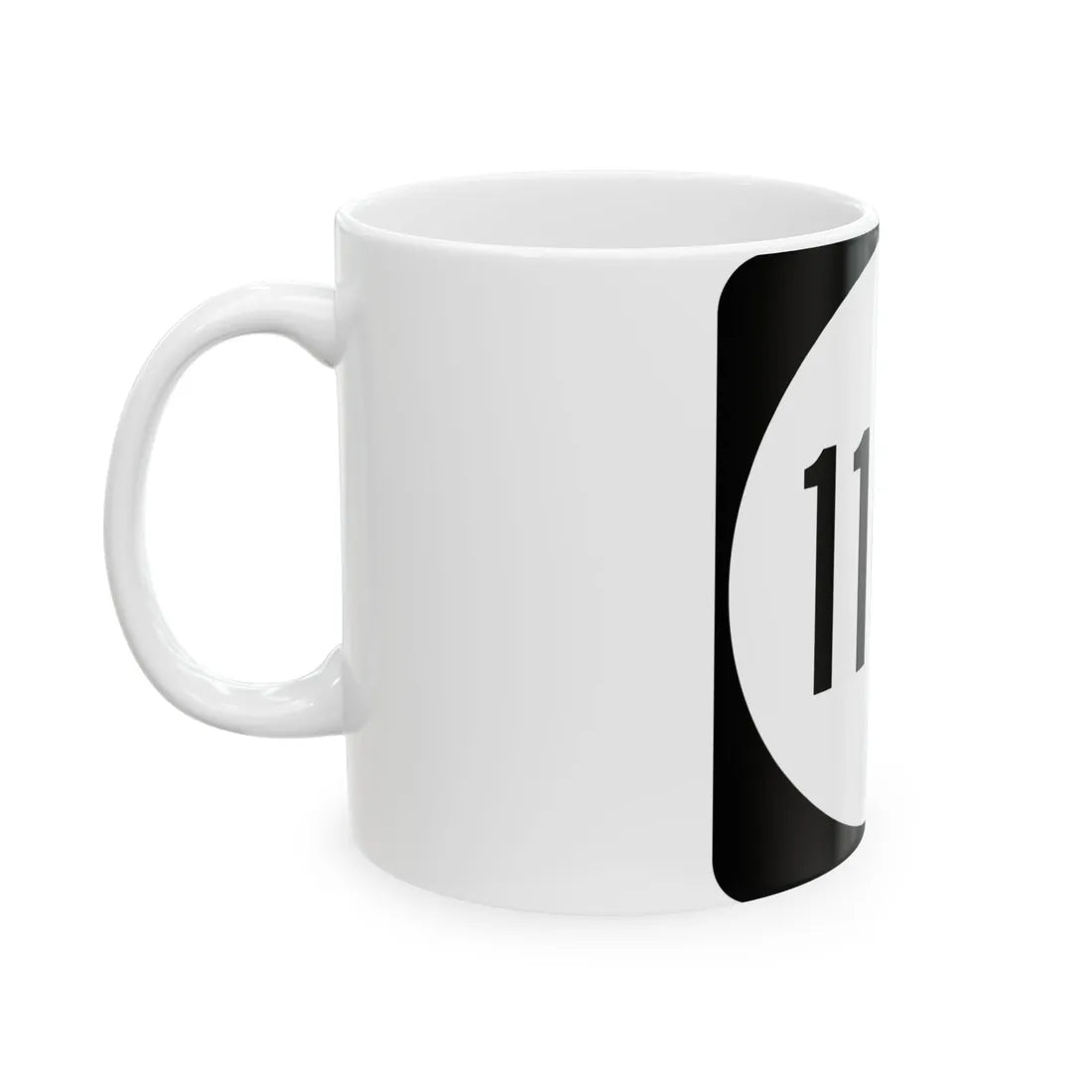 PR tertiary 1107 (Puerto Rico) (Road Sign) White Coffee Mug - Go Mug Yourself