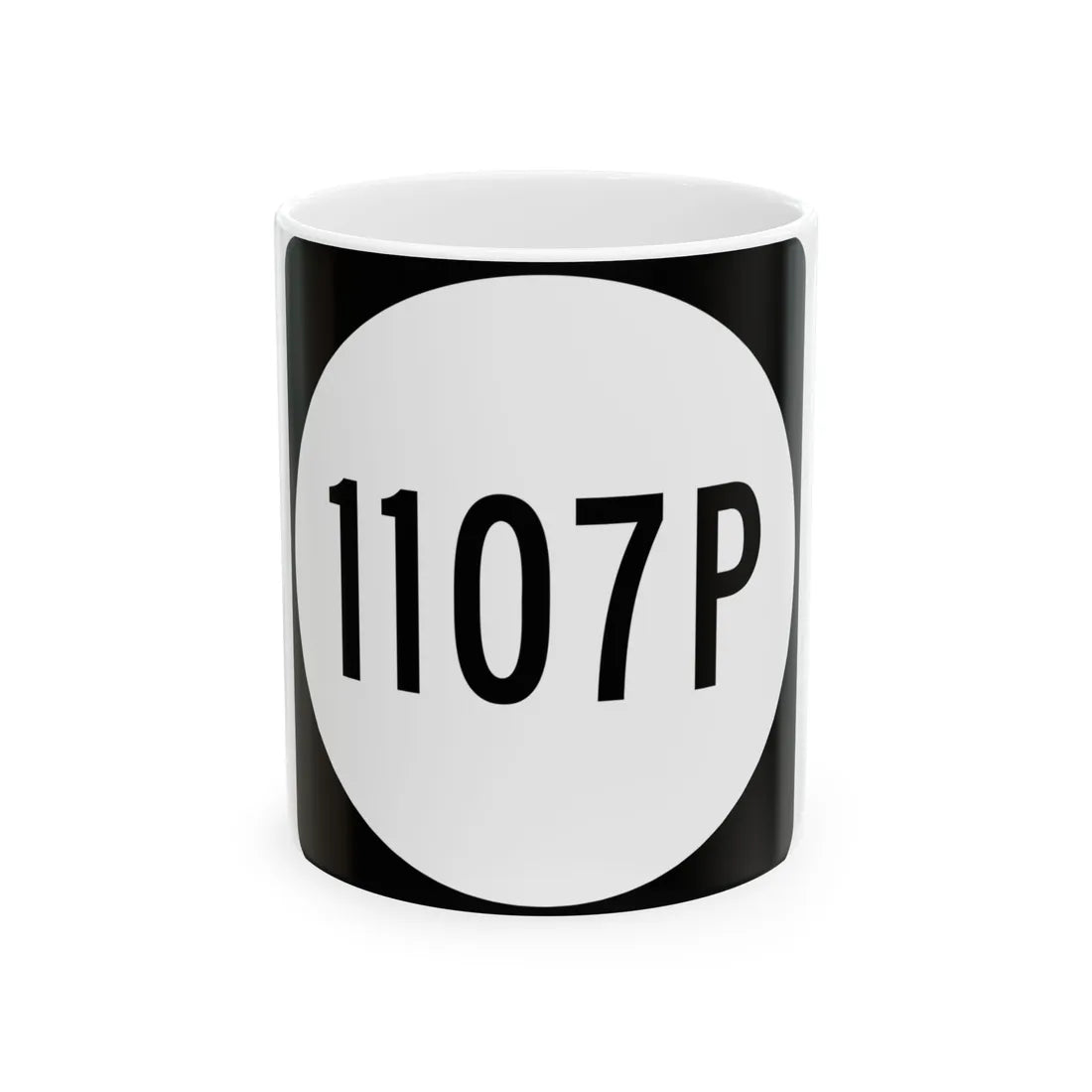 PR tertiary 1107P (Puerto Rico) (Road Sign) White Coffee Mug 11oz - Go Mug Yourself