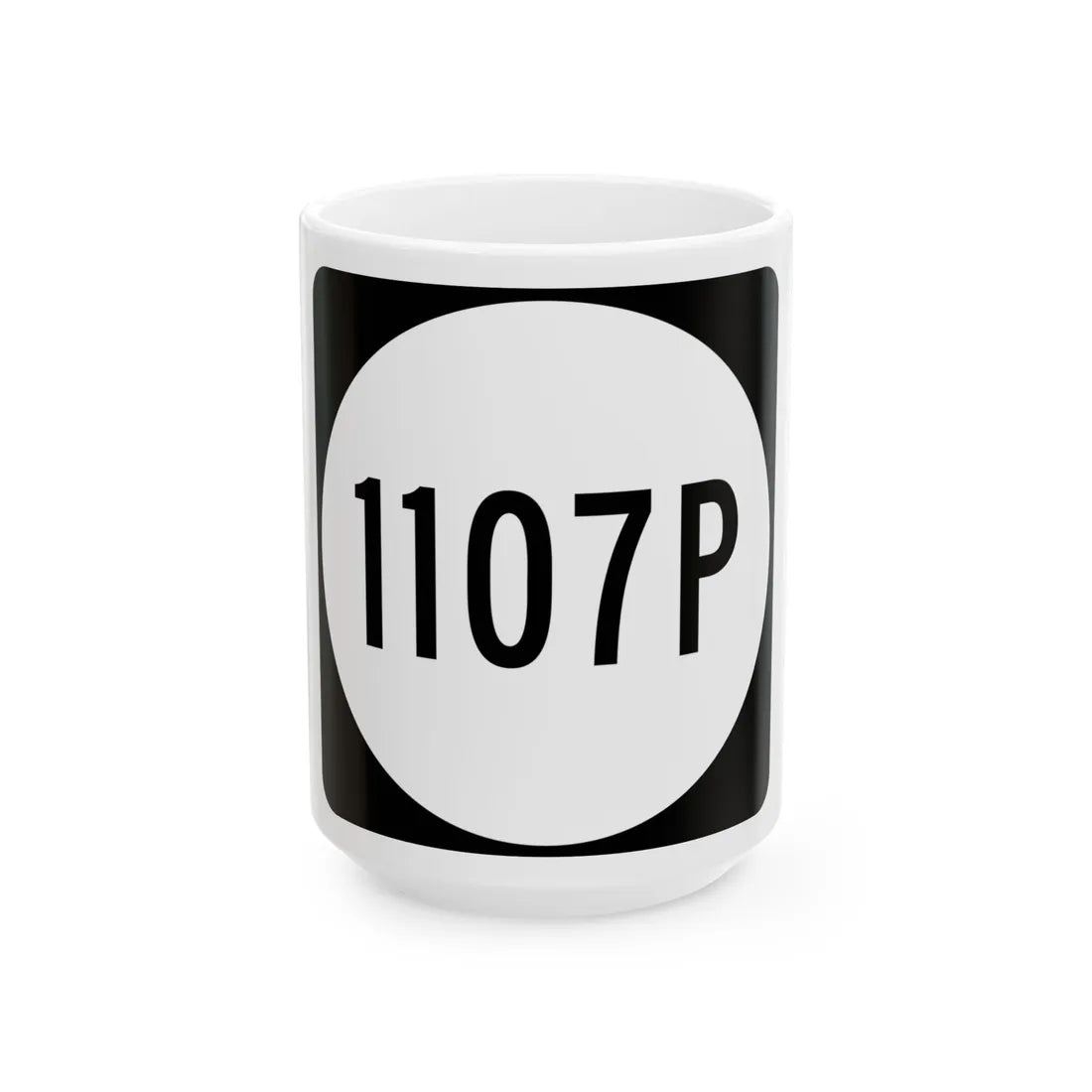 PR tertiary 1107P (Puerto Rico) (Road Sign) White Coffee Mug 15oz - Go Mug Yourself