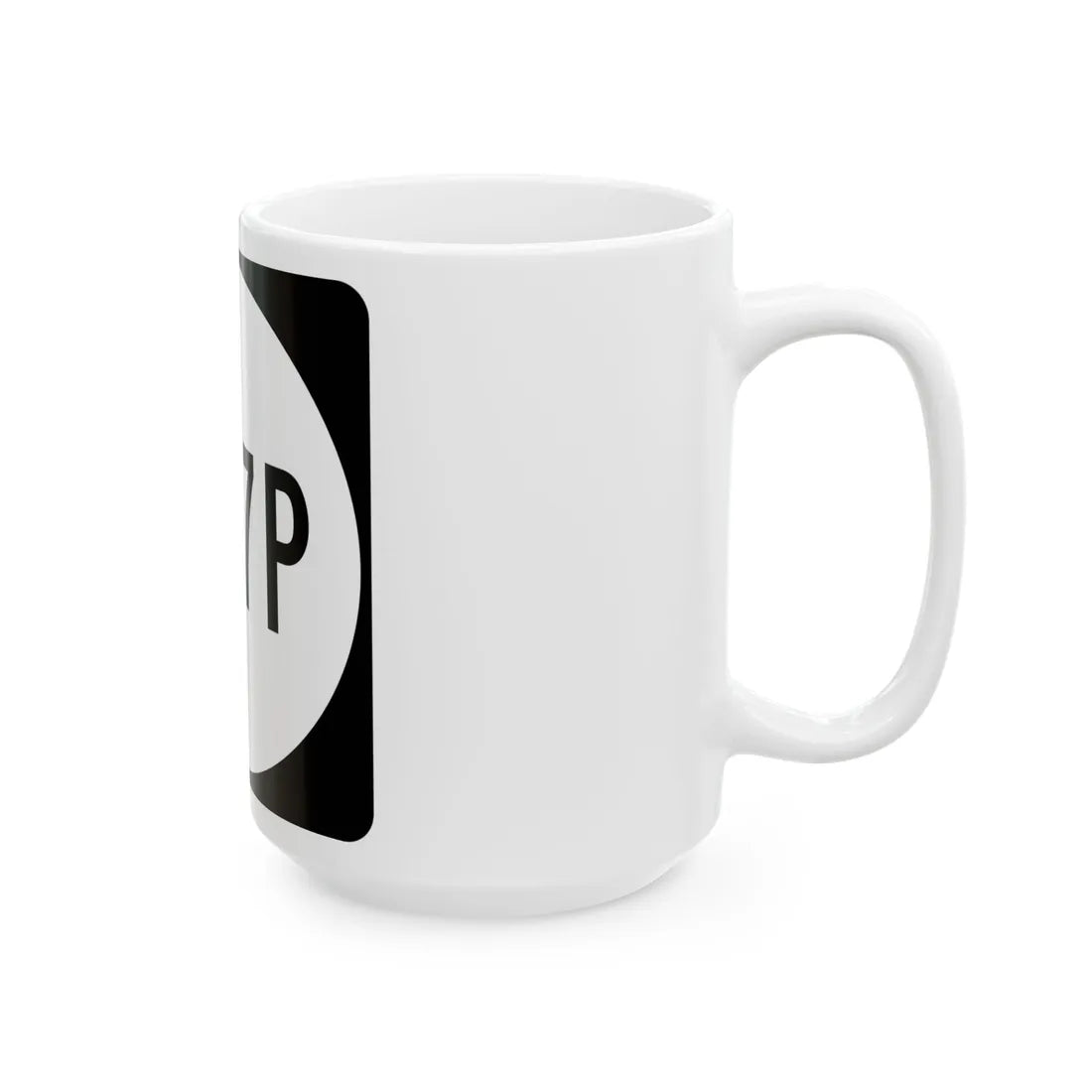 PR tertiary 1107P (Puerto Rico) (Road Sign) White Coffee Mug - Go Mug Yourself