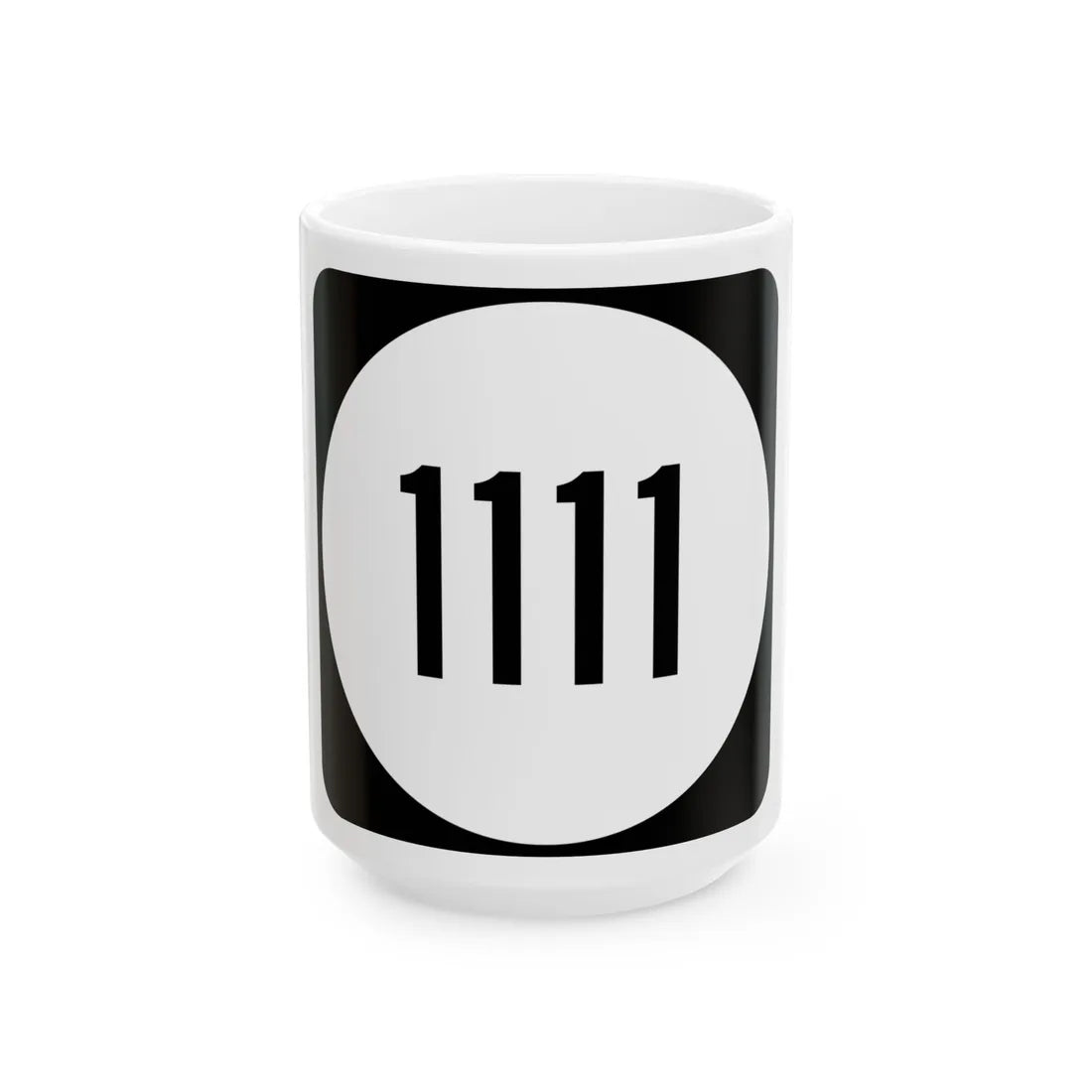 PR tertiary 1111 (Puerto Rico) (Road Sign) White Coffee Mug 15oz - Go Mug Yourself