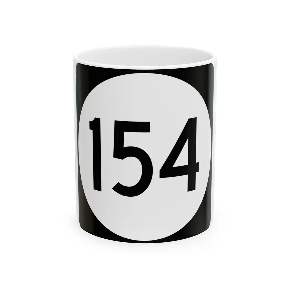 PR tertiary 154 (Puerto Rico) (Road Sign) White Coffee Mug 11oz - Go Mug Yourself