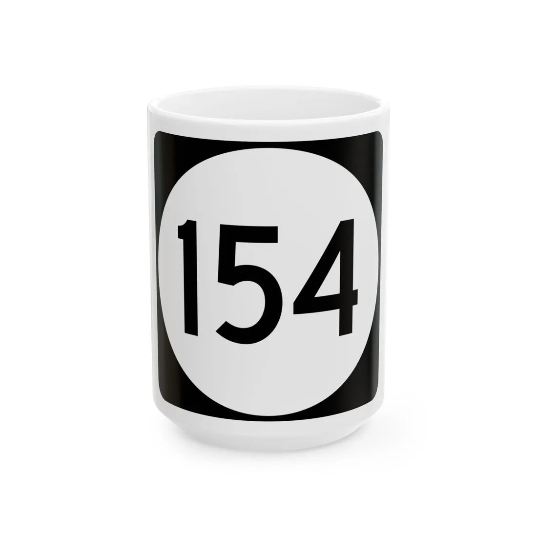 PR tertiary 154 (Puerto Rico) (Road Sign) White Coffee Mug 15oz - Go Mug Yourself