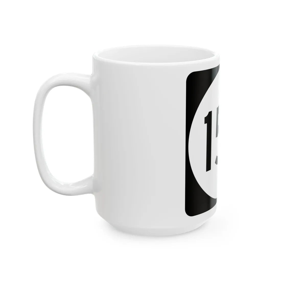 PR tertiary 154 (Puerto Rico) (Road Sign) White Coffee Mug - Go Mug Yourself