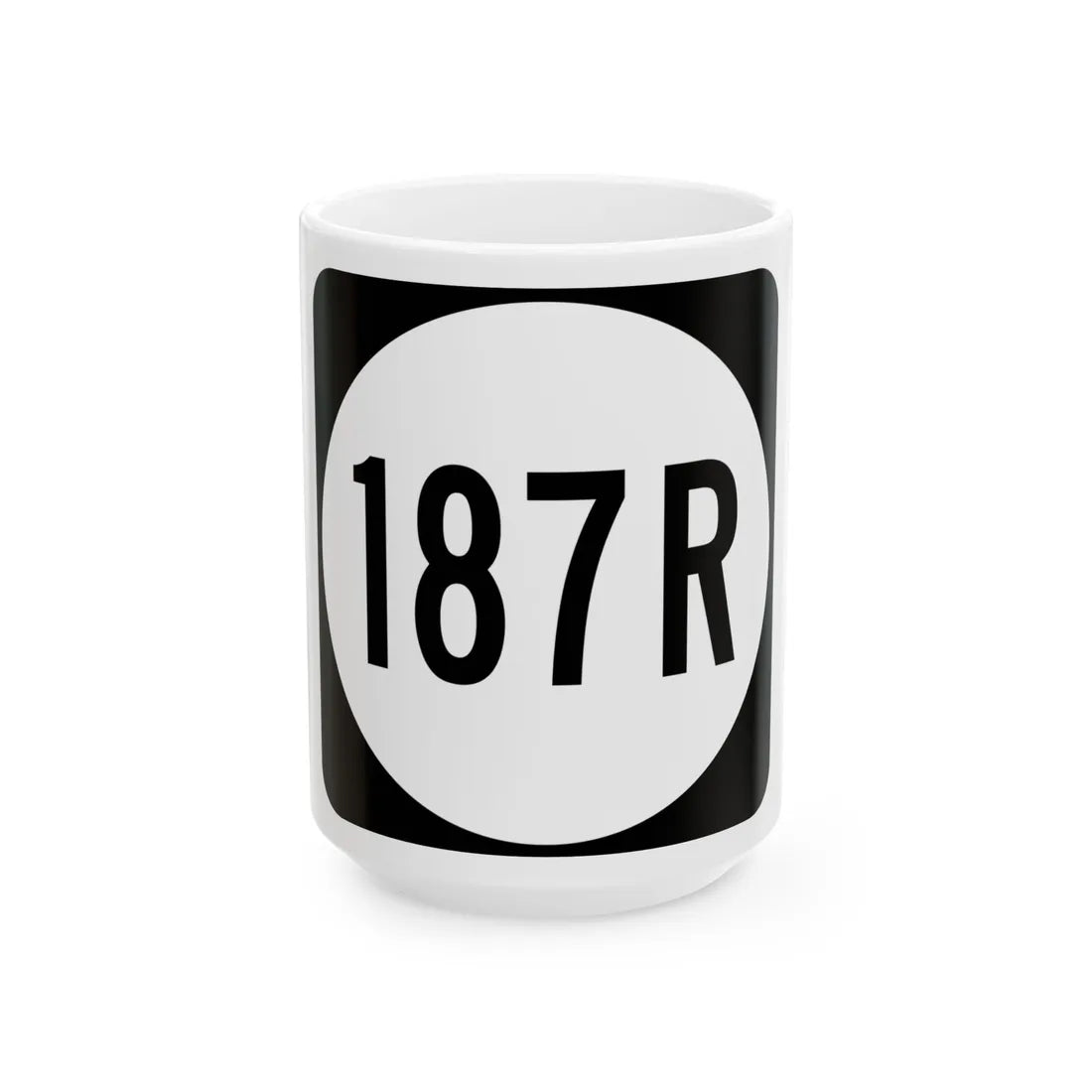 PR tertiary 187R (Puerto Rico) (Road Sign) White Coffee Mug 15oz - Go Mug Yourself