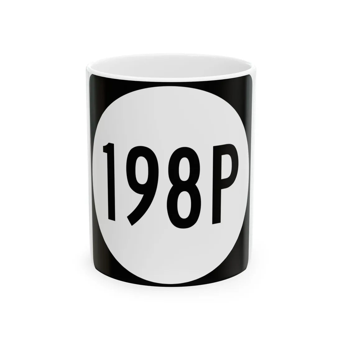PR tertiary 198P (Puerto Rico) (Road Sign) White Coffee Mug 11oz - Go Mug Yourself