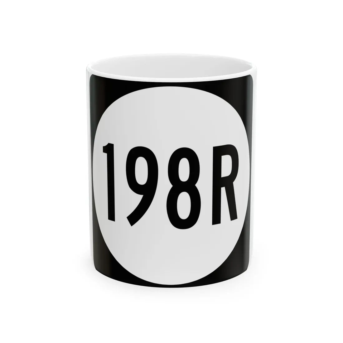 PR tertiary 198R (Puerto Rico) (Road Sign) White Coffee Mug 11oz - Go Mug Yourself