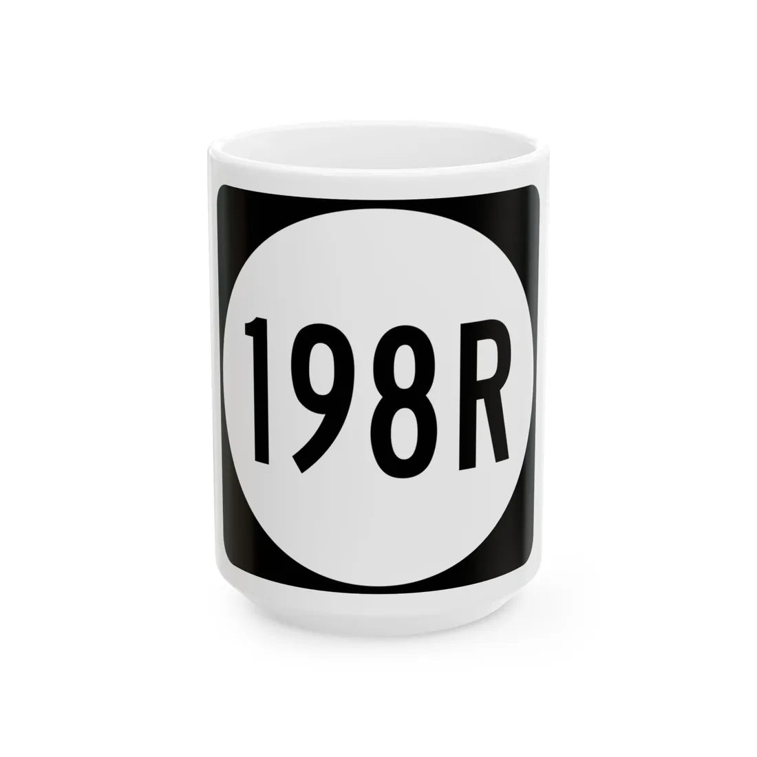 PR tertiary 198R (Puerto Rico) (Road Sign) White Coffee Mug 15oz - Go Mug Yourself