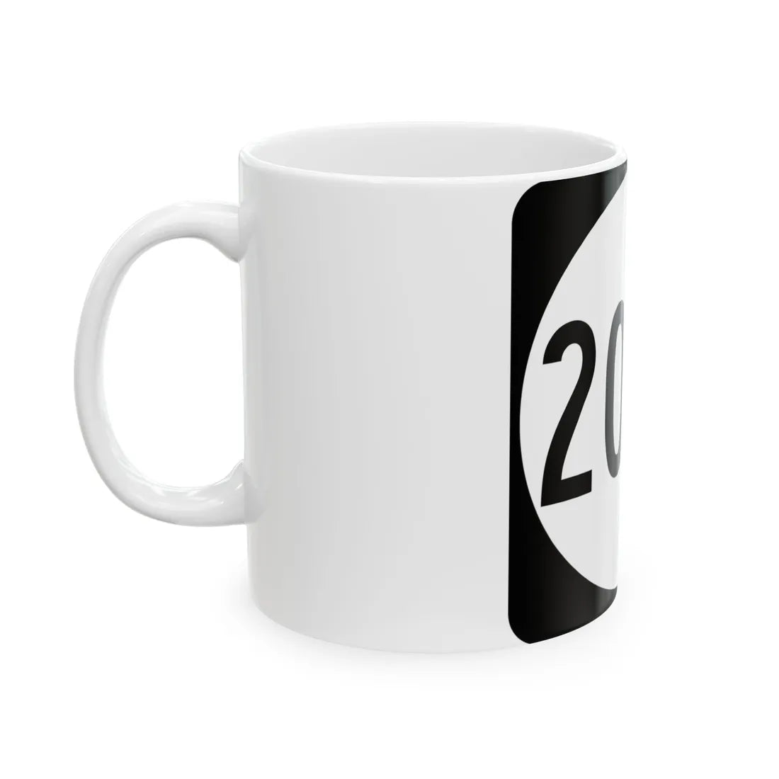 PR tertiary 200R (Puerto Rico) (Road Sign) White Coffee Mug - Go Mug Yourself