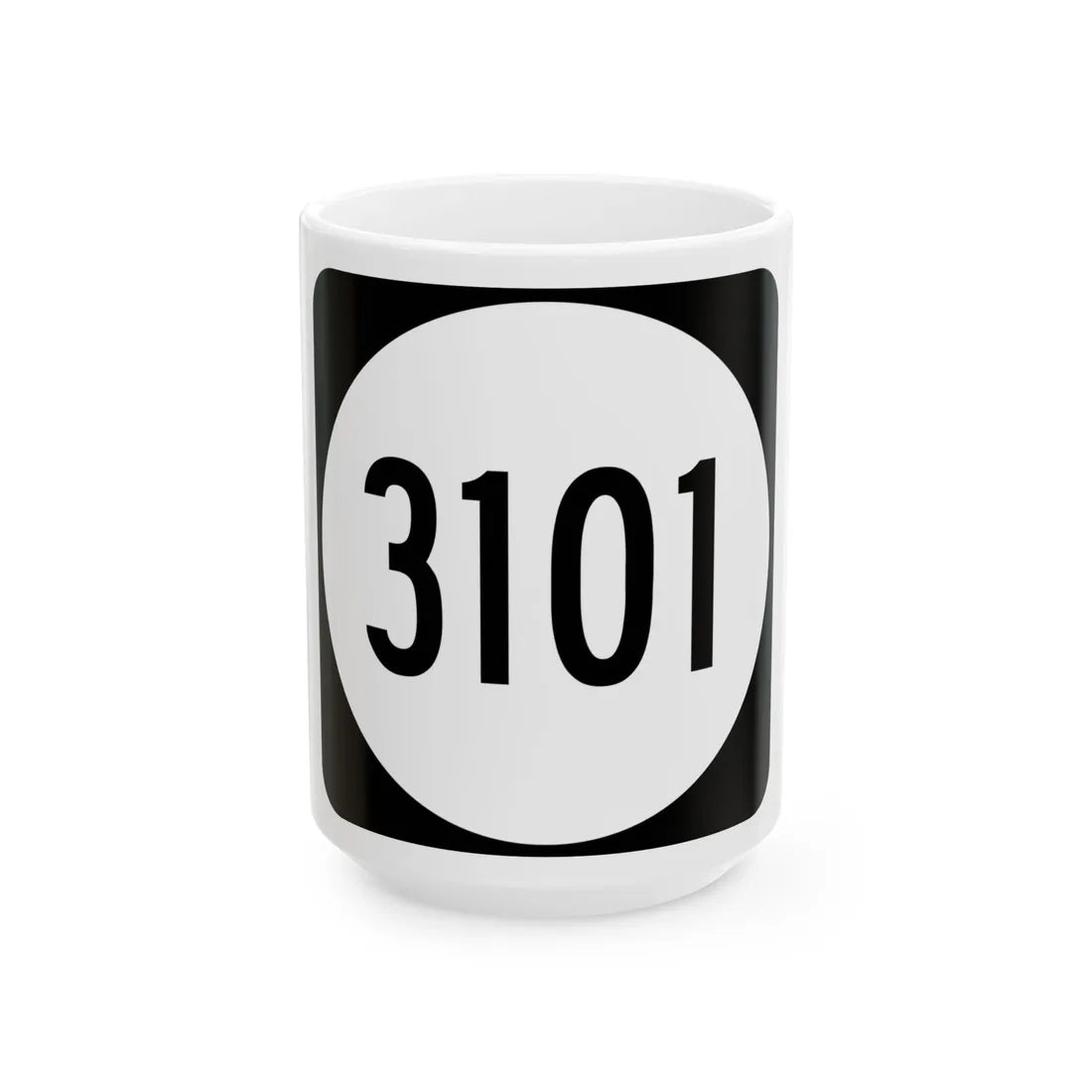 PR tertiary 3101 (Puerto Rico) (Road Sign) White Coffee Mug 15oz - Go Mug Yourself