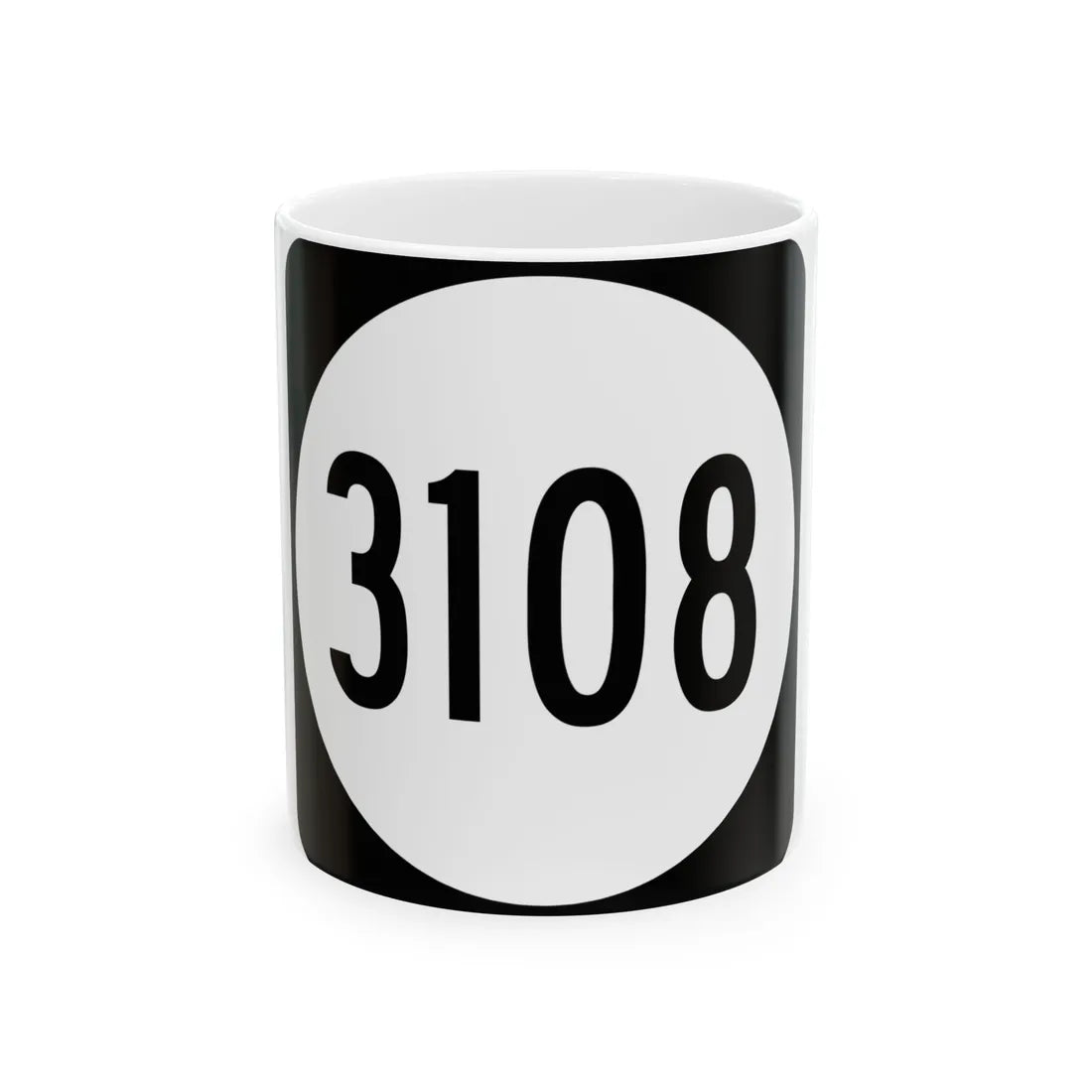 PR tertiary 3108 (Puerto Rico) (Road Sign) White Coffee Mug 11oz - Go Mug Yourself