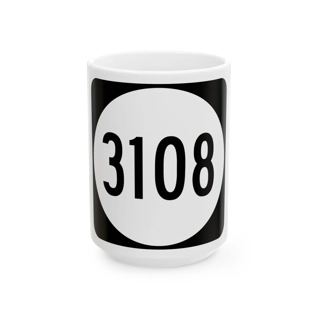 PR tertiary 3108 (Puerto Rico) (Road Sign) White Coffee Mug 15oz - Go Mug Yourself