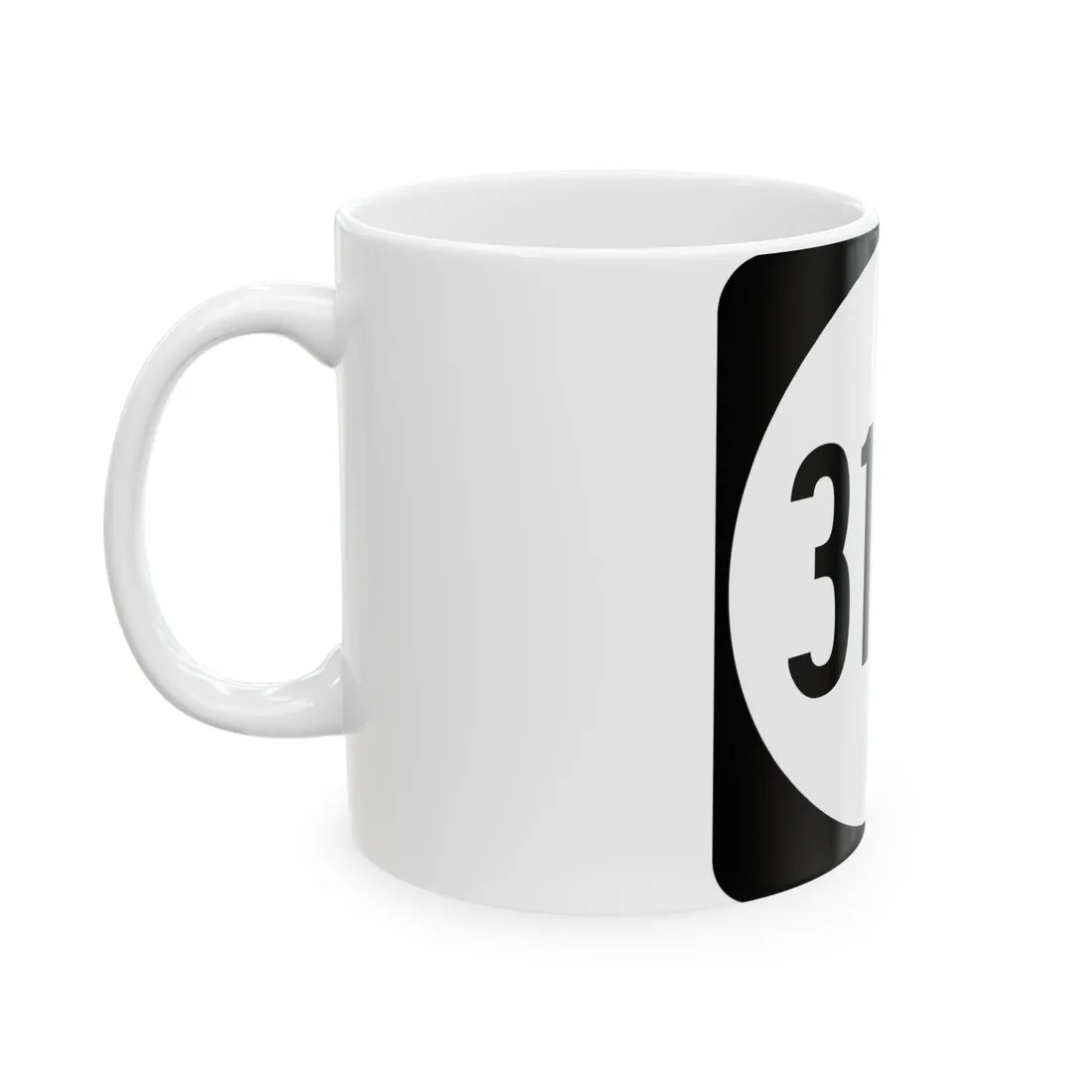 PR tertiary 3108 (Puerto Rico) (Road Sign) White Coffee Mug - Go Mug Yourself