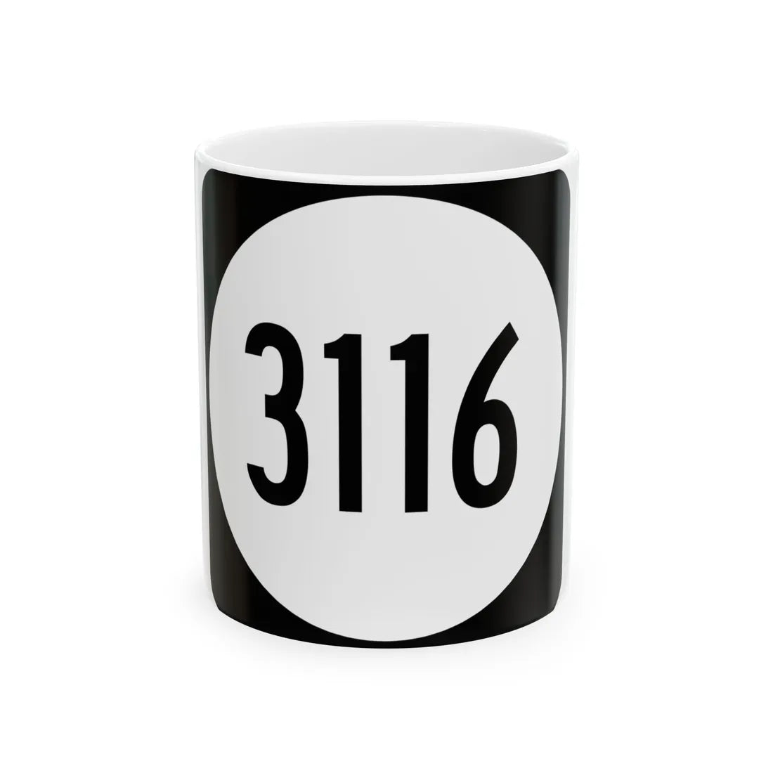 PR tertiary 3116 (Puerto Rico) (Road Sign) White Coffee Mug 11oz - Go Mug Yourself