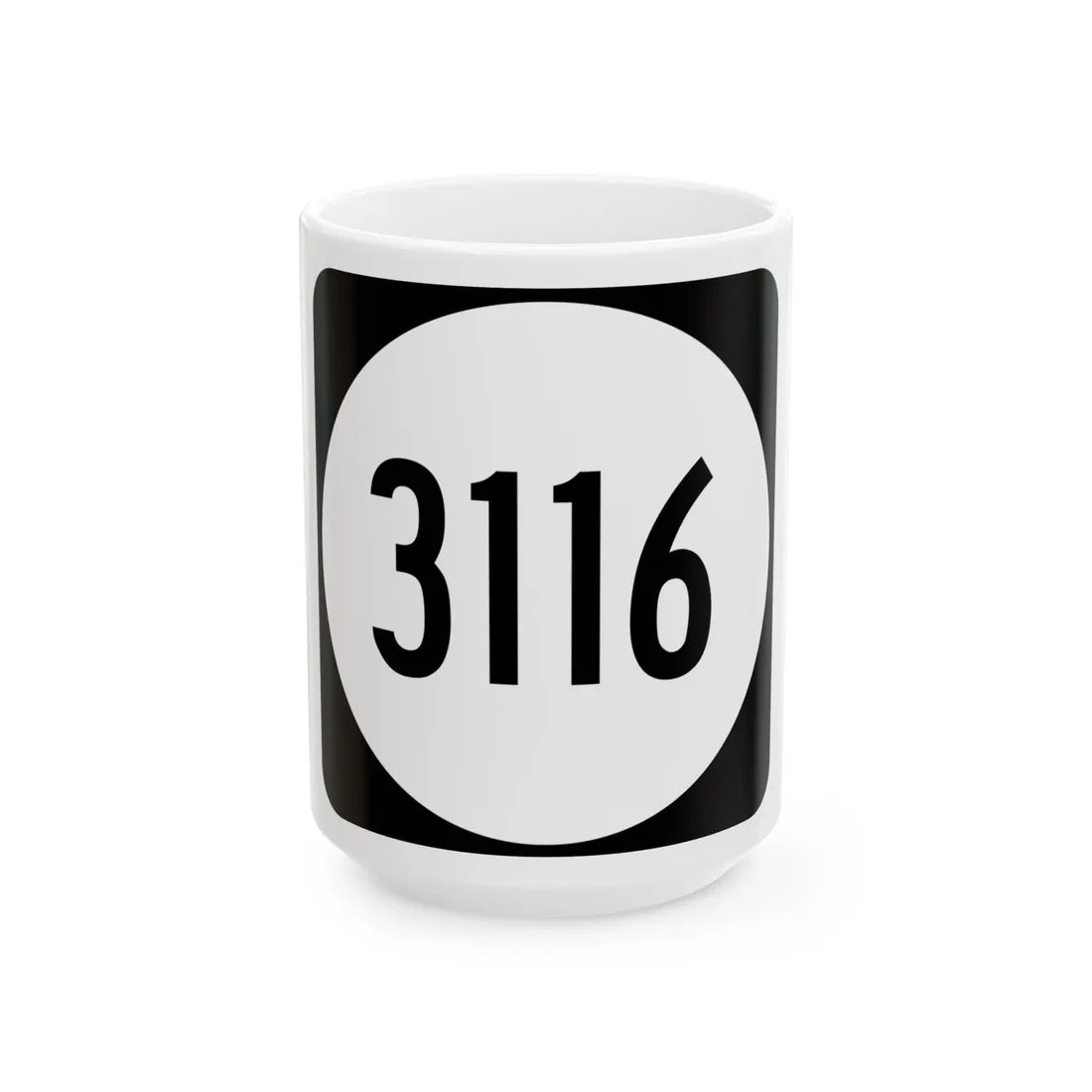 PR tertiary 3116 (Puerto Rico) (Road Sign) White Coffee Mug 15oz - Go Mug Yourself