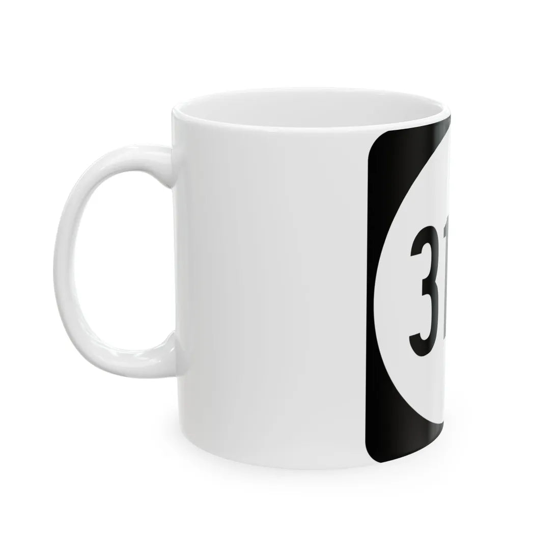 PR tertiary 3132 (Puerto Rico) (Road Sign) White Coffee Mug - Go Mug Yourself