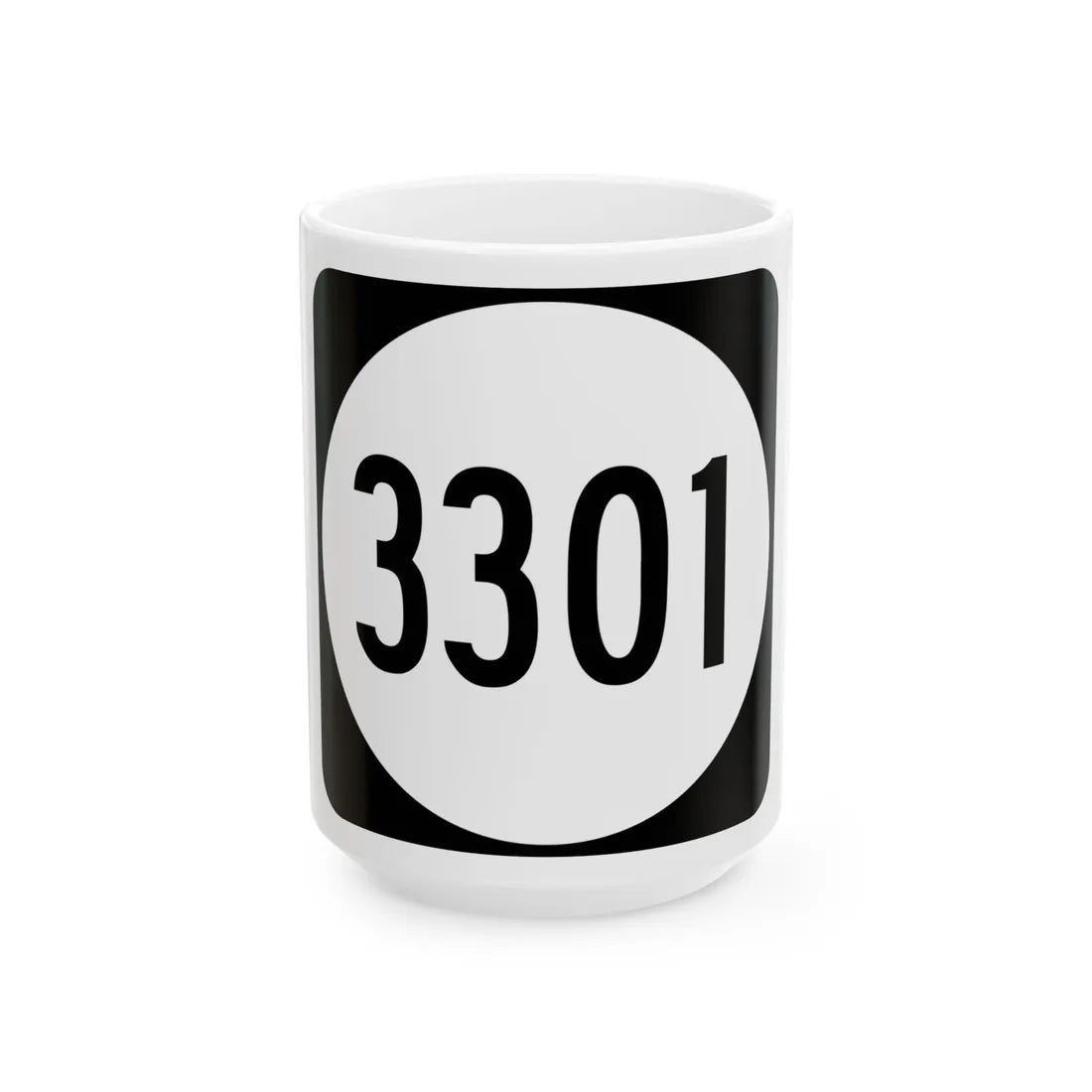 PR tertiary 3301 (Puerto Rico) (Road Sign) White Coffee Mug 15oz - Go Mug Yourself