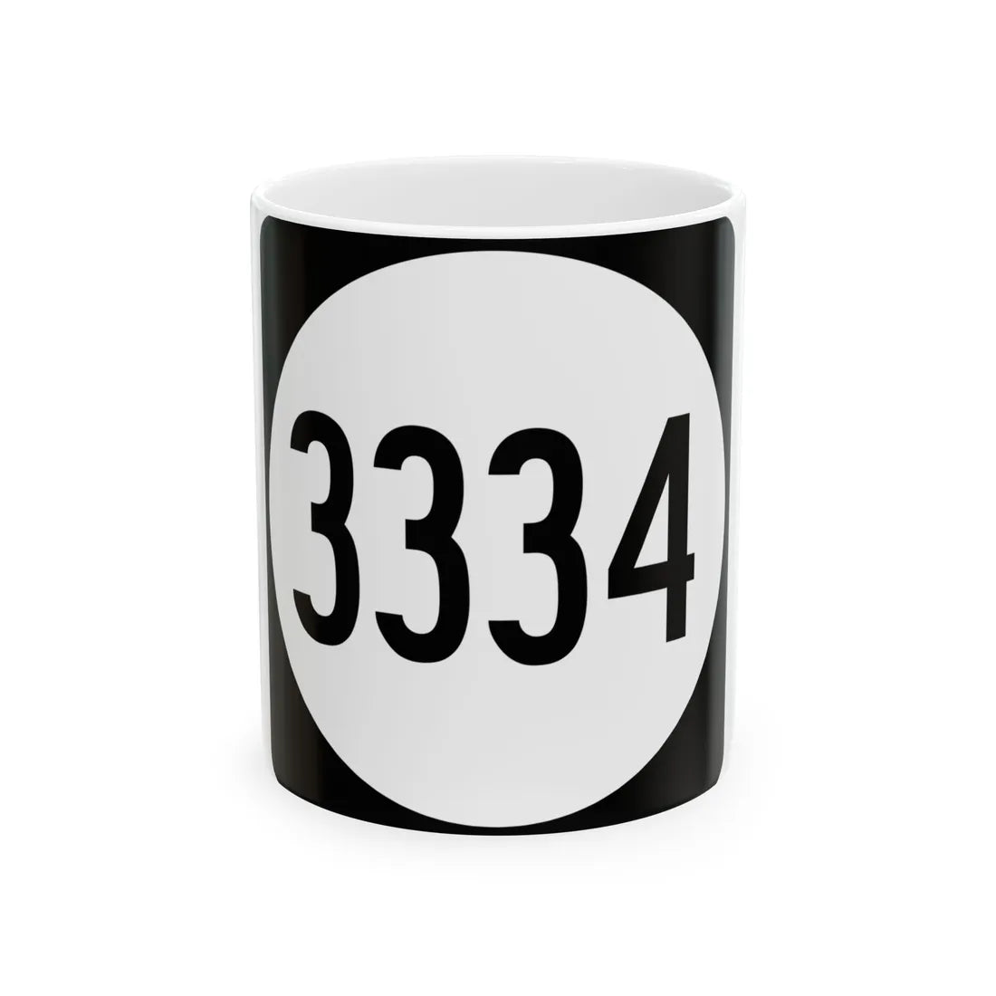 PR tertiary 3334 (Puerto Rico) (Road Sign) White Coffee Mug 11oz - Go Mug Yourself