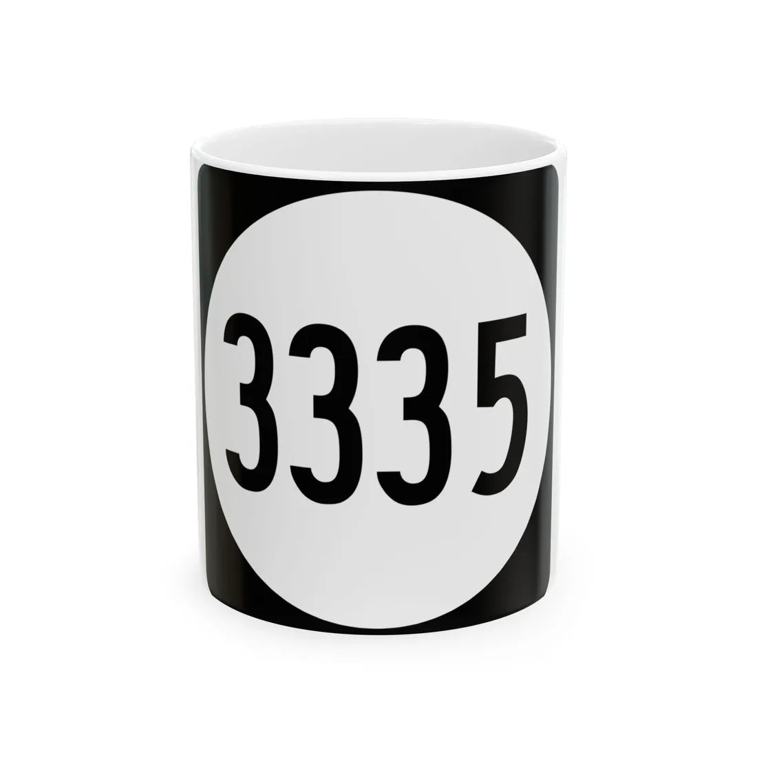 PR tertiary 3335 (Puerto Rico) (Road Sign) White Coffee Mug 11oz - Go Mug Yourself