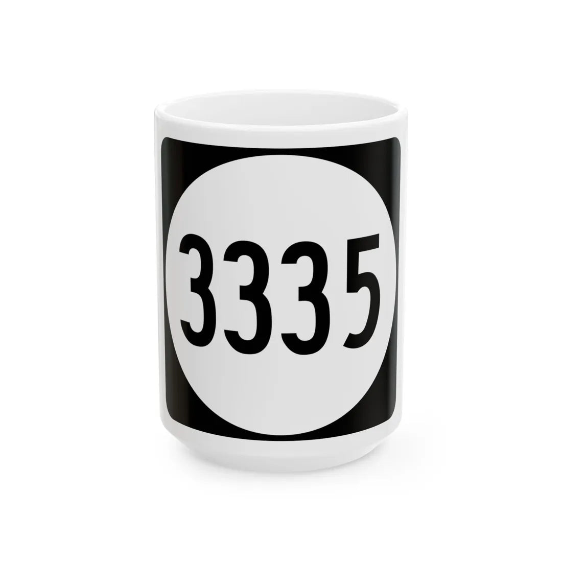 PR tertiary 3335 (Puerto Rico) (Road Sign) White Coffee Mug 15oz - Go Mug Yourself