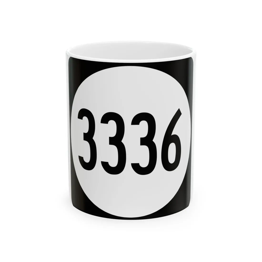 PR tertiary 3336 (Puerto Rico) (Road Sign) White Coffee Mug 11oz - Go Mug Yourself