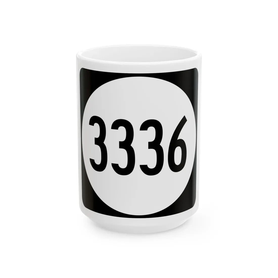 PR tertiary 3336 (Puerto Rico) (Road Sign) White Coffee Mug 15oz - Go Mug Yourself