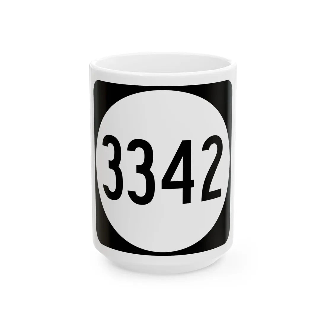 PR tertiary 3342 (Puerto Rico) (Road Sign) White Coffee Mug 15oz - Go Mug Yourself
