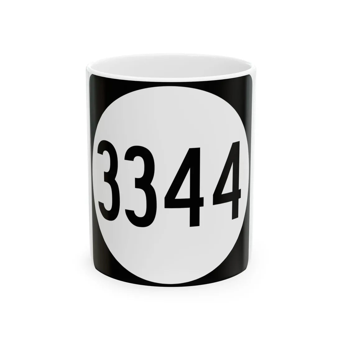 PR tertiary 3344 (Puerto Rico) (Road Sign) White Coffee Mug 11oz - Go Mug Yourself