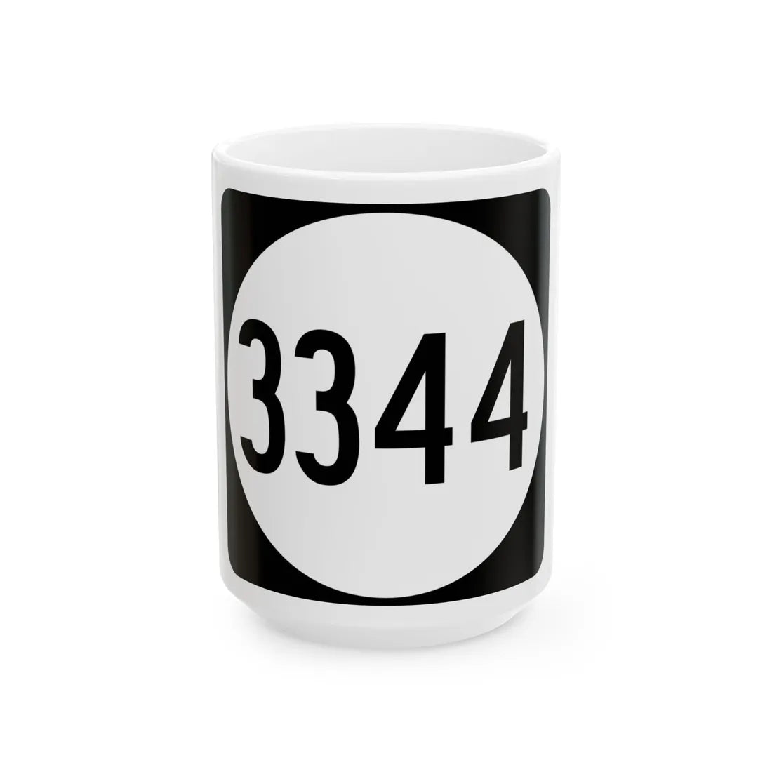 PR tertiary 3344 (Puerto Rico) (Road Sign) White Coffee Mug 15oz - Go Mug Yourself