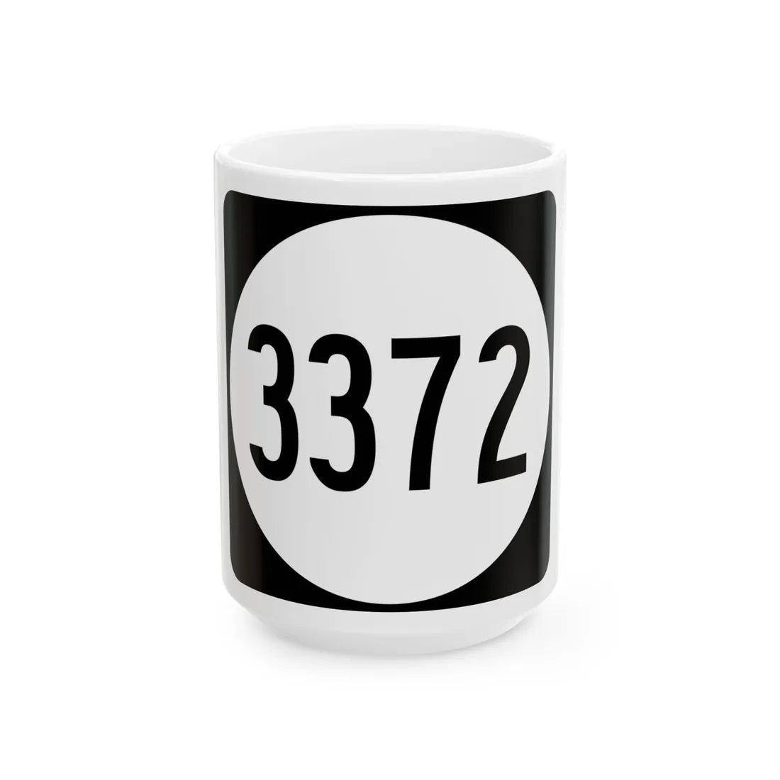 PR tertiary 3372 (Puerto Rico) (Road Sign) White Coffee Mug 15oz - Go Mug Yourself