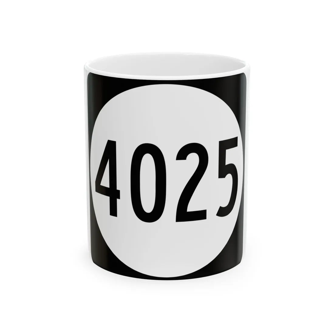 PR tertiary 4025 (Puerto Rico) (Road Sign) White Coffee Mug 11oz - Go Mug Yourself