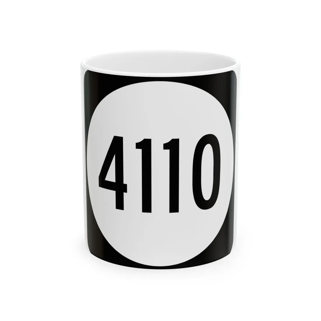 PR tertiary 4110 (Puerto Rico) (Road Sign) White Coffee Mug 11oz - Go Mug Yourself