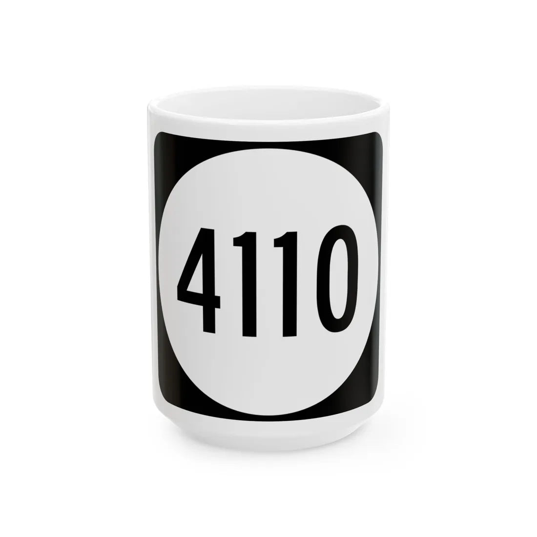 PR tertiary 4110 (Puerto Rico) (Road Sign) White Coffee Mug 15oz - Go Mug Yourself
