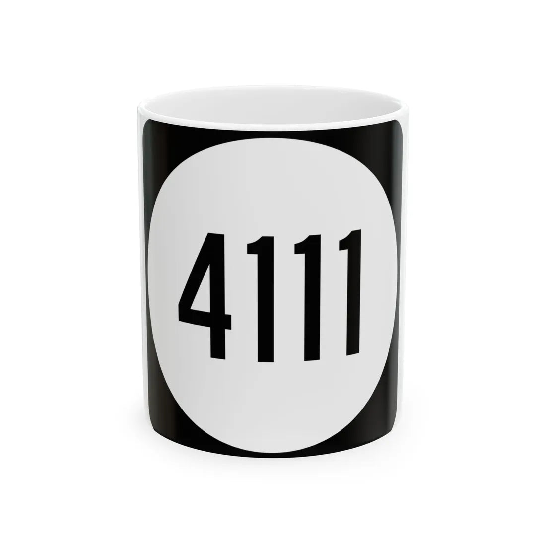 PR tertiary 4111 (Puerto Rico) (Road Sign) White Coffee Mug 11oz - Go Mug Yourself