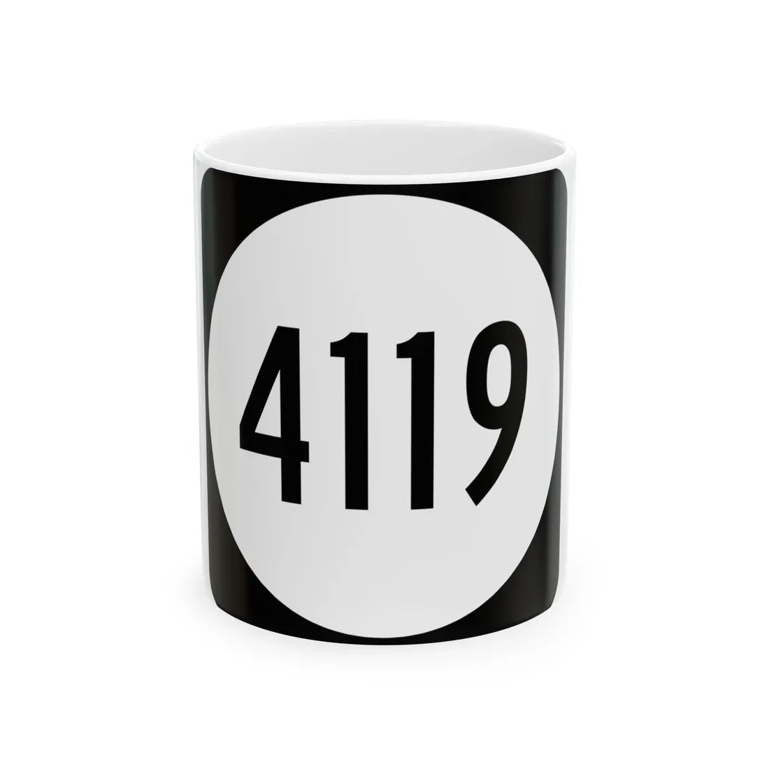 PR tertiary 4119 (Puerto Rico) (Road Sign) White Coffee Mug 11oz - Go Mug Yourself