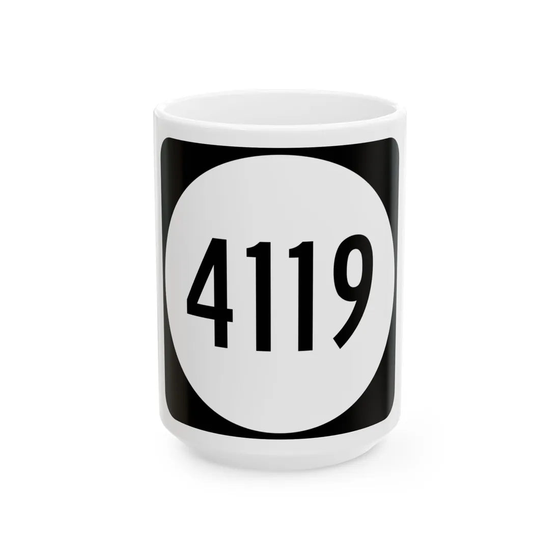 PR tertiary 4119 (Puerto Rico) (Road Sign) White Coffee Mug 15oz - Go Mug Yourself