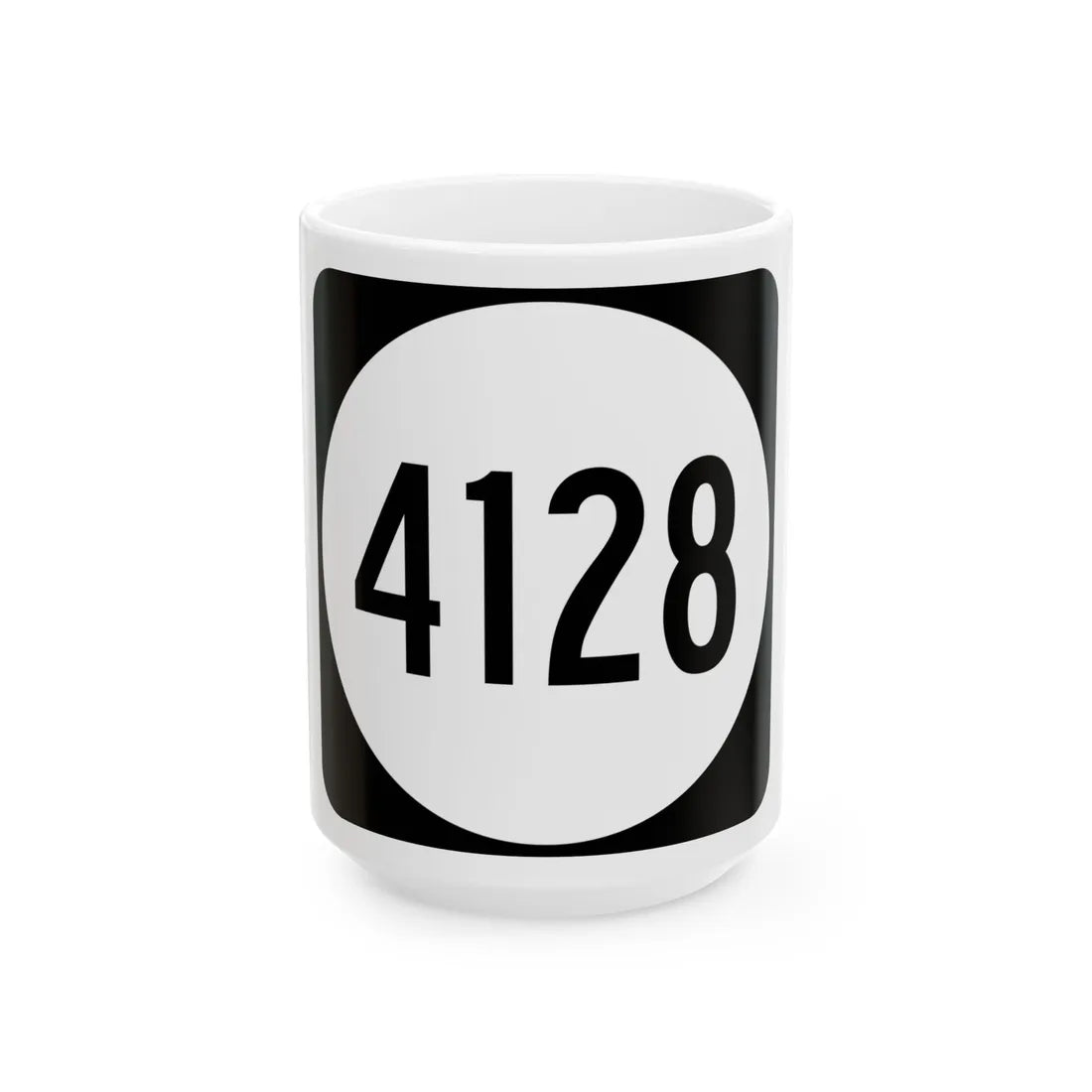 PR tertiary 4128 (Puerto Rico) (Road Sign) White Coffee Mug 15oz - Go Mug Yourself