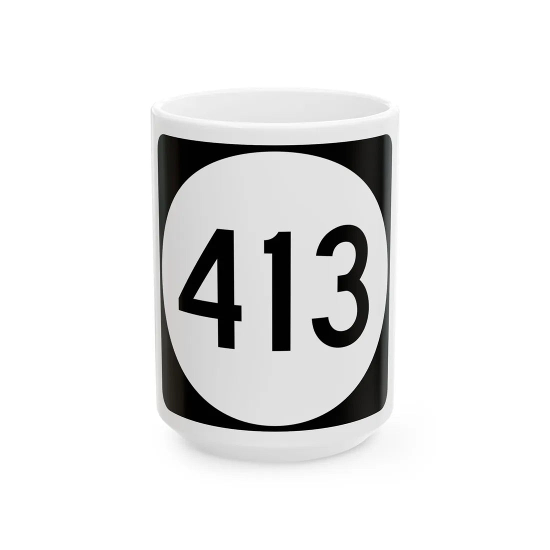 PR tertiary 413 (Puerto Rico) (Road Sign) White Coffee Mug 15oz - Go Mug Yourself