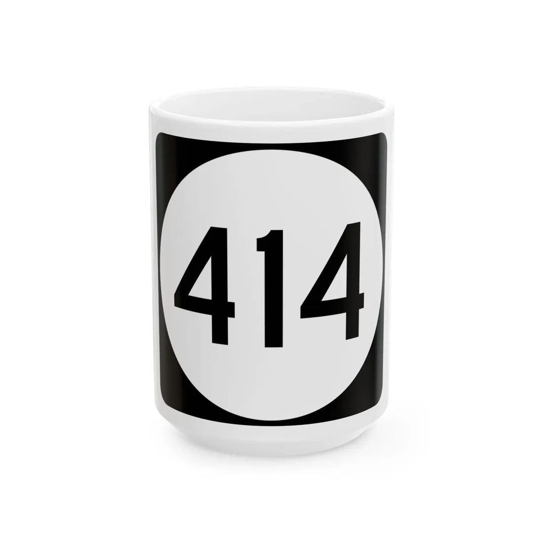 PR tertiary 414 (Puerto Rico) (Road Sign) White Coffee Mug 15oz - Go Mug Yourself