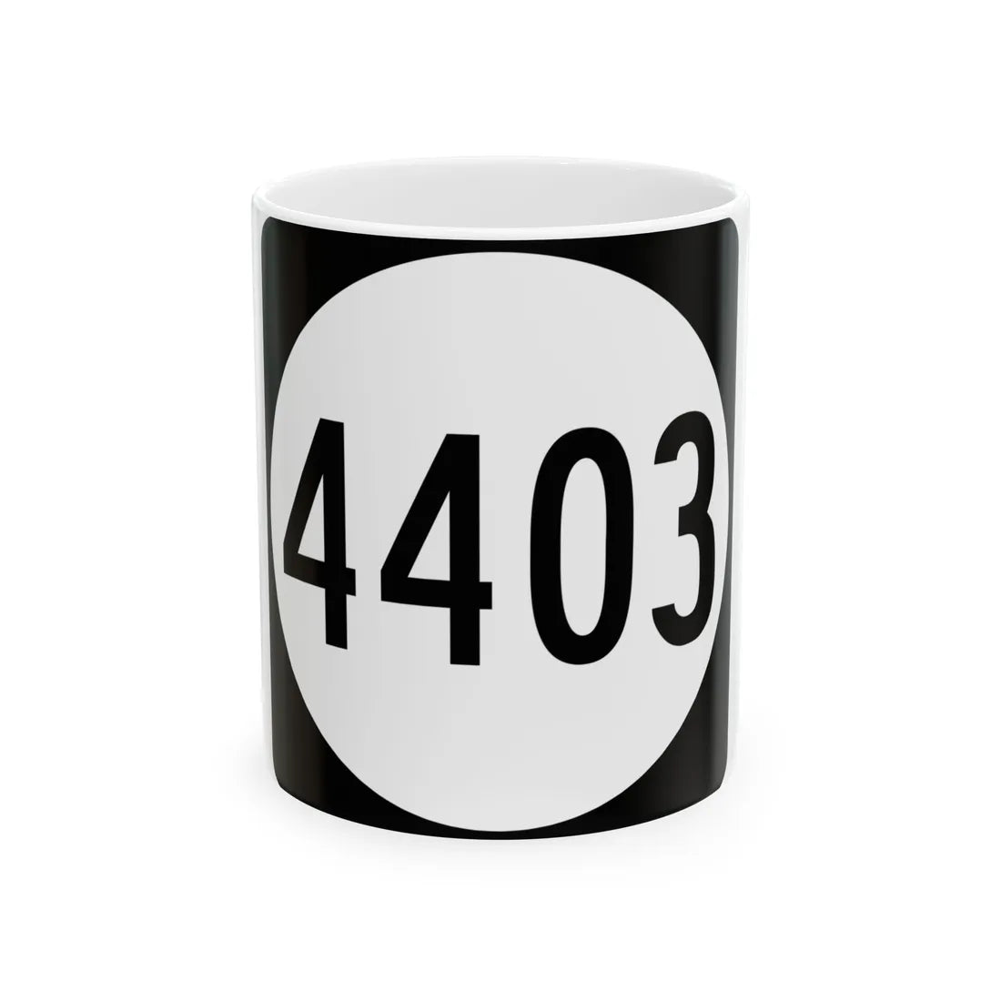 PR tertiary 4403 (Puerto Rico) (Road Sign) White Coffee Mug 11oz - Go Mug Yourself