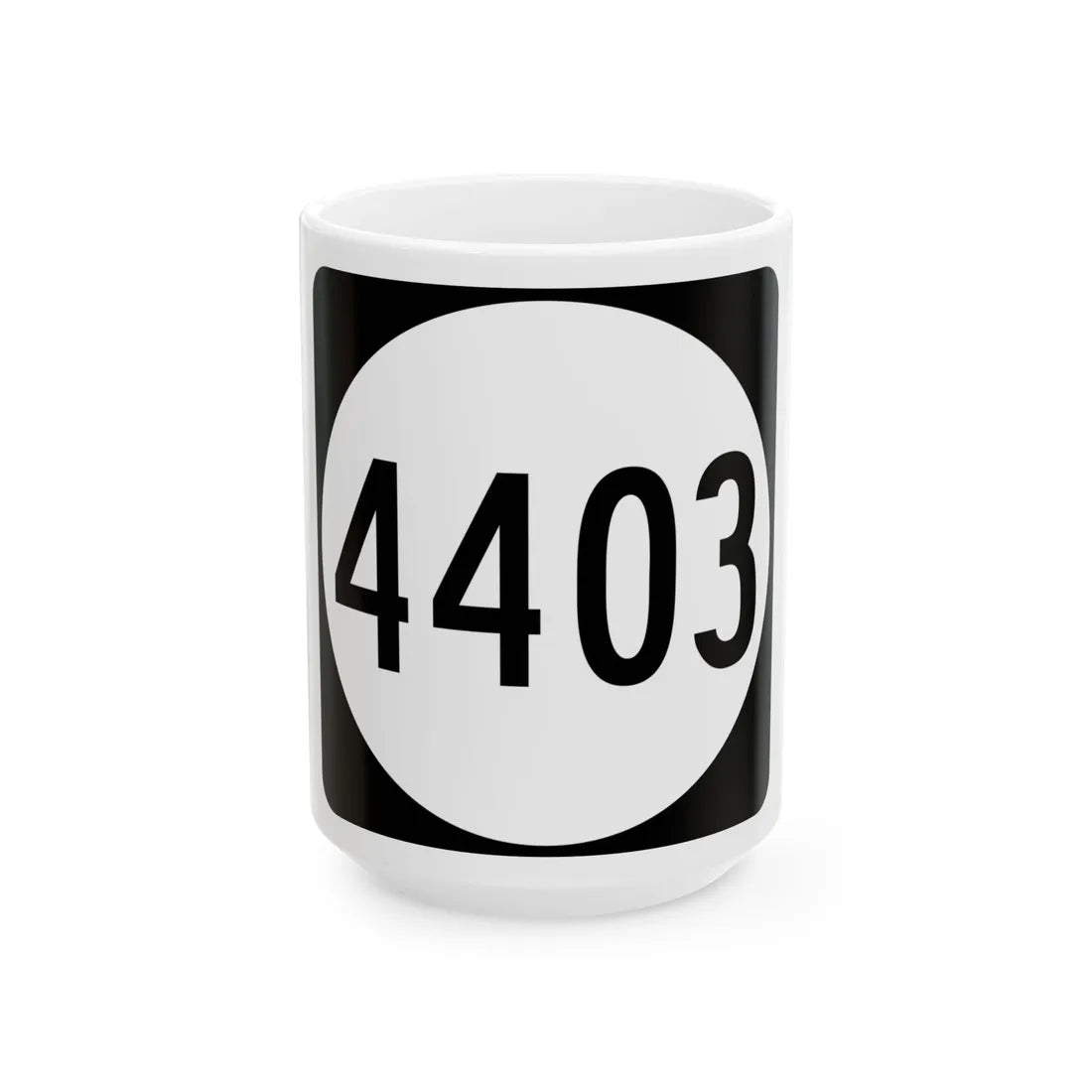 PR tertiary 4403 (Puerto Rico) (Road Sign) White Coffee Mug 15oz - Go Mug Yourself