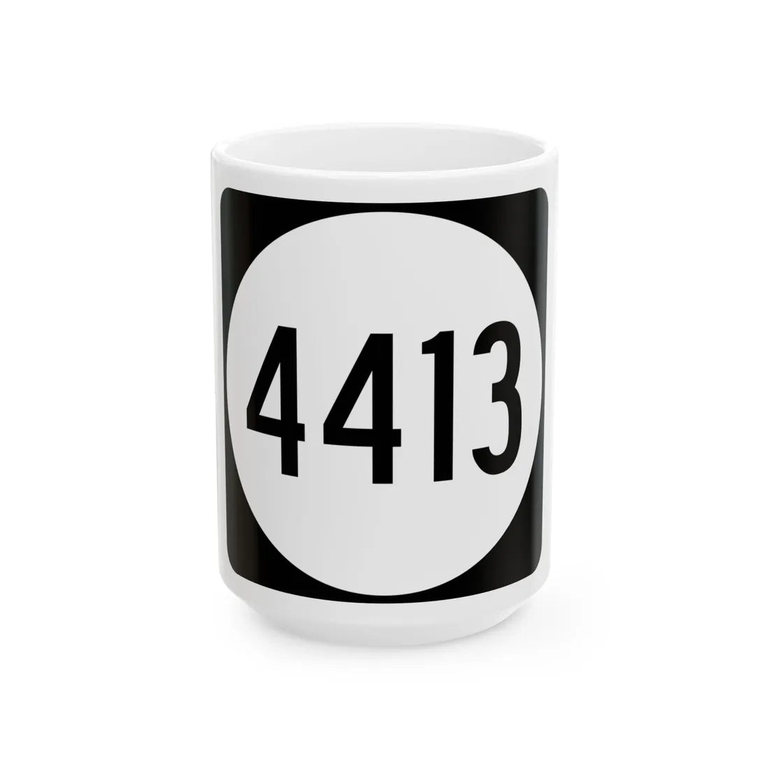 PR tertiary 4413 (Puerto Rico) (Road Sign) White Coffee Mug 15oz - Go Mug Yourself