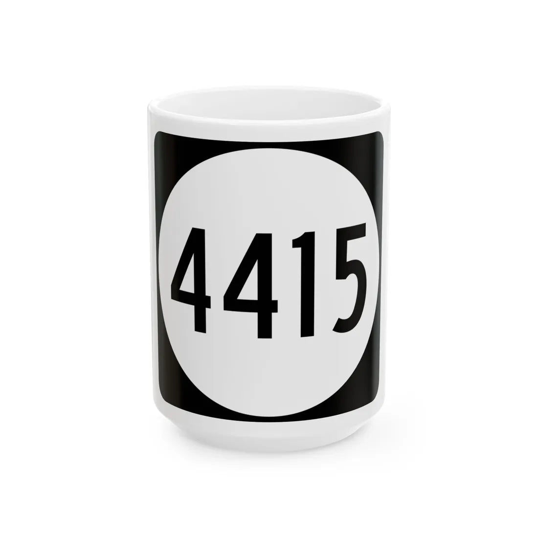 PR tertiary 4415 (Puerto Rico) (Road Sign) White Coffee Mug 15oz - Go Mug Yourself