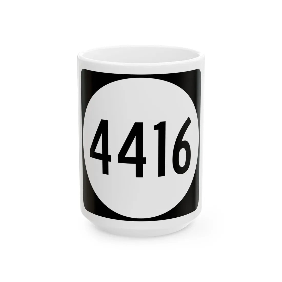 PR tertiary 4416 (Puerto Rico) (Road Sign) White Coffee Mug 15oz - Go Mug Yourself