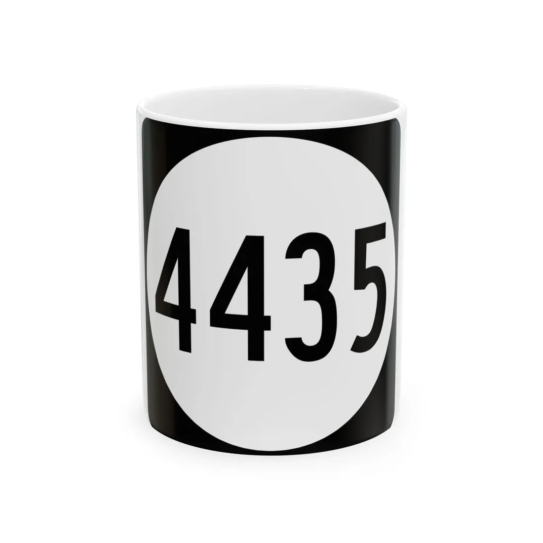 PR tertiary 4435 (Puerto Rico) (Road Sign) White Coffee Mug 11oz - Go Mug Yourself
