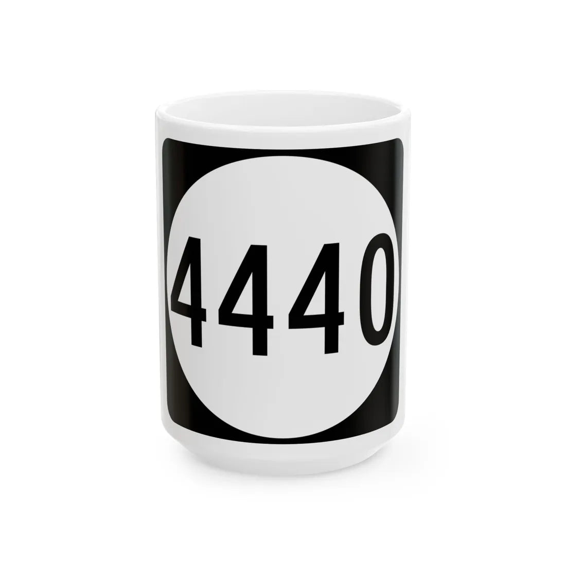 PR tertiary 4440 (Puerto Rico) (Road Sign) White Coffee Mug 15oz - Go Mug Yourself