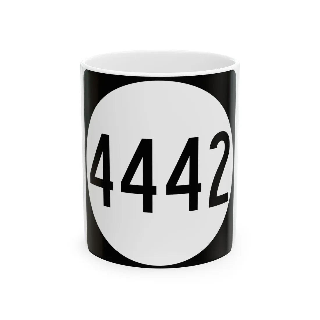 PR tertiary 4442 (Puerto Rico) (Road Sign) White Coffee Mug 11oz - Go Mug Yourself
