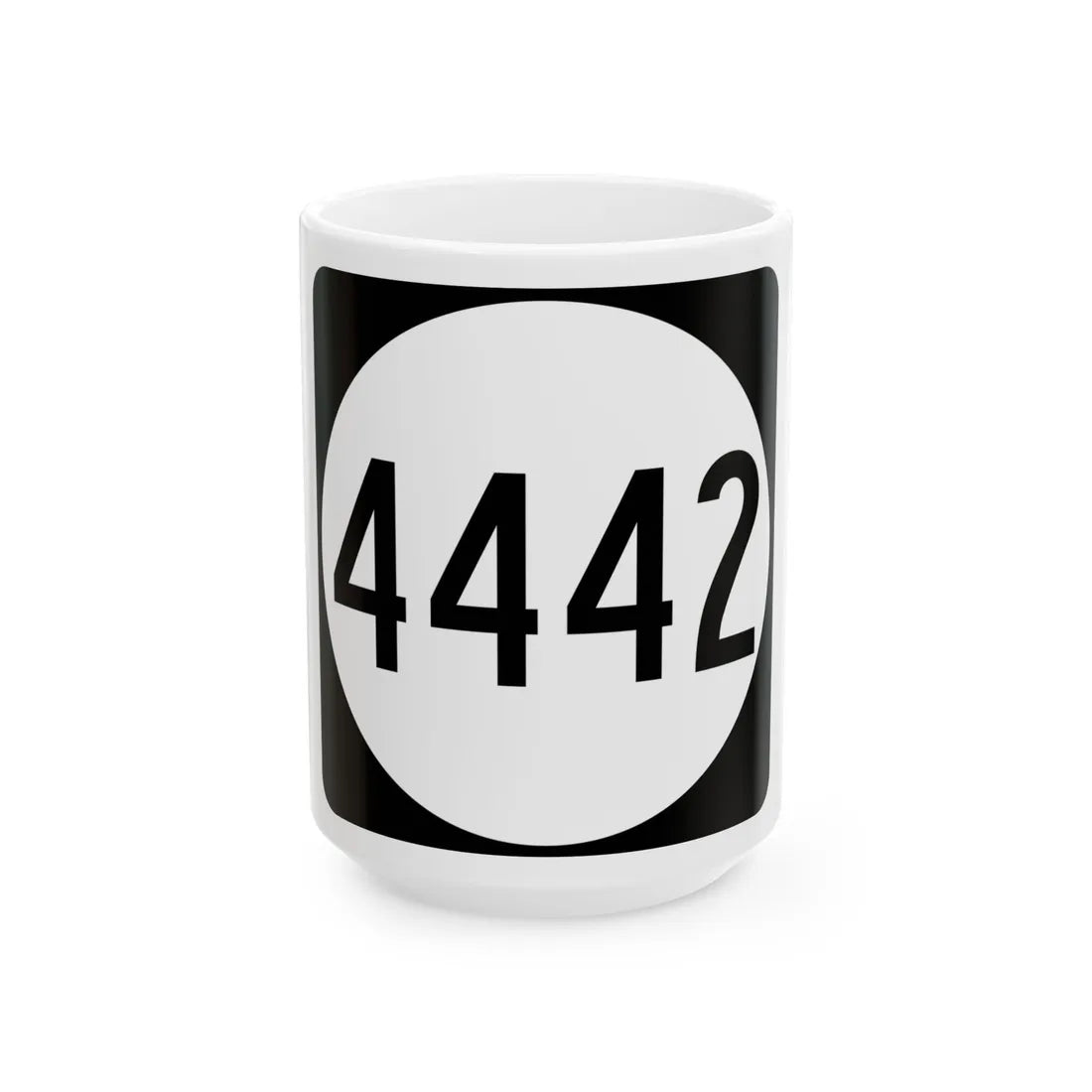 PR tertiary 4442 (Puerto Rico) (Road Sign) White Coffee Mug 15oz - Go Mug Yourself