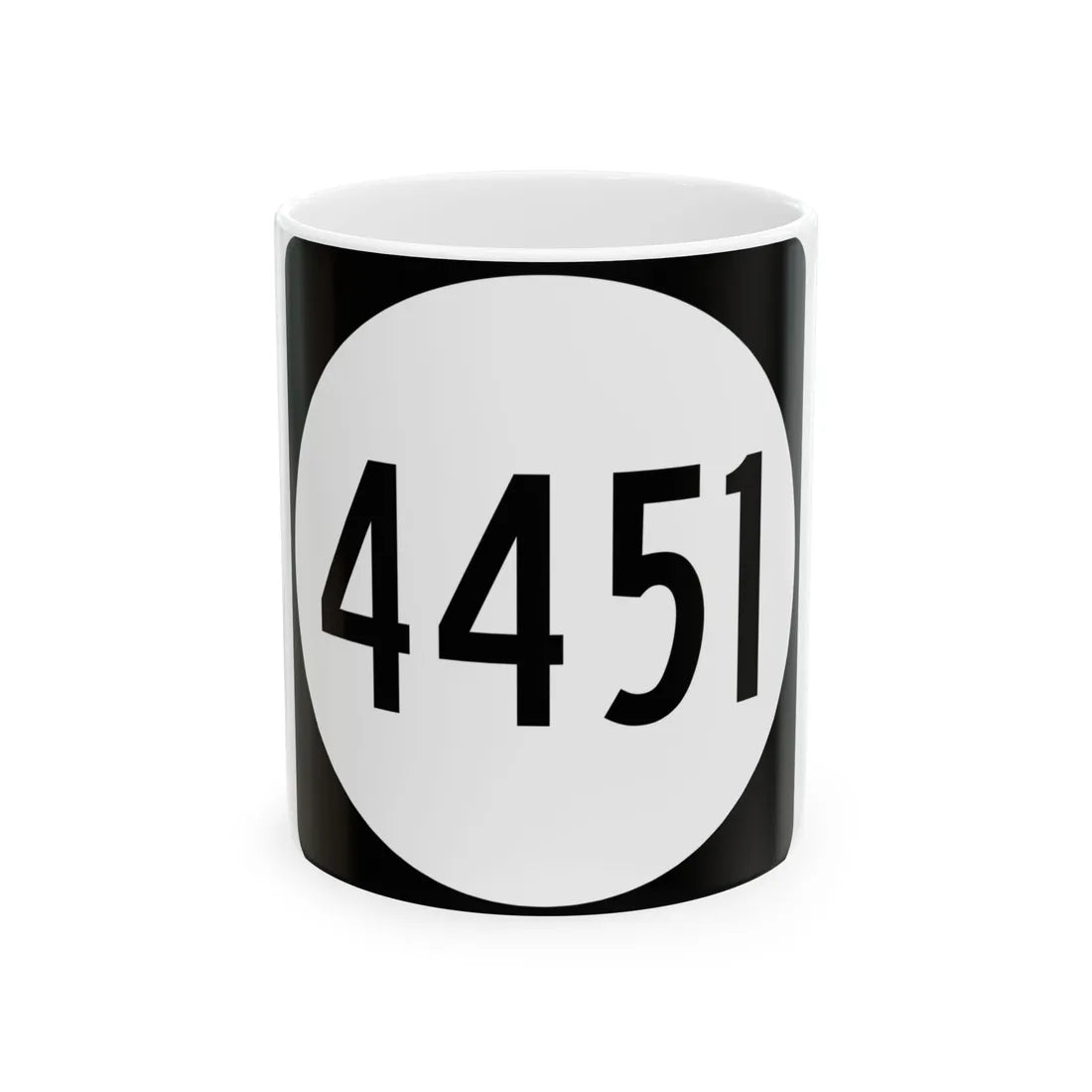 PR tertiary 4451 (Puerto Rico) (Road Sign) White Coffee Mug 11oz - Go Mug Yourself
